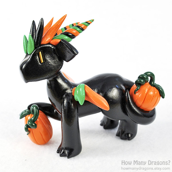 Festive Pumpkin Dragon