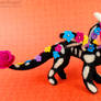 Day of the Dead Felted Skeledragon