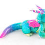 Pastel Rainbow Clay Dragon