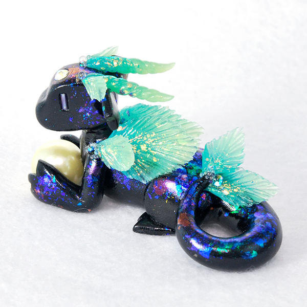 Black Opal Ocean Dragon by HowManyDragons