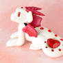 White and Red Heart Dragon