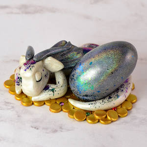 Sleeping Dragon with Egg and Coin Hoard