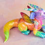 Rainbow Watercolor Fairy Dragon