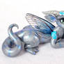 Silver and Blue-striped Fairy Dragon