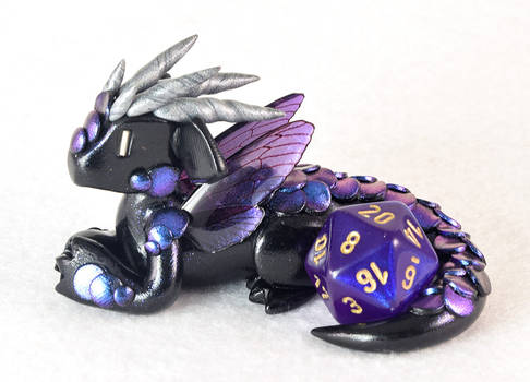 Black and Purple Fairy Dice Dragon