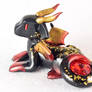 Black, Gold and Red Chrome Dragon