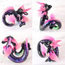 Black and Pink Aquatic Noodle Dragon