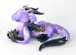 Black and Purple Paper Crane Dragon by HowManyDragons