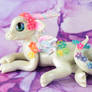 White Pearl Rainbow Flower Dragon