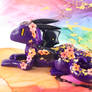 Purple Fall Flower Dragon