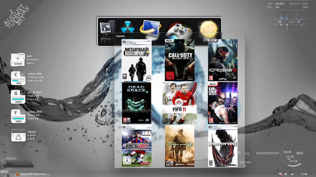My Desktop Windows 7 first 1 by dragon flava on DeviantArt