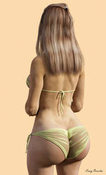 Plump Girl in a Bikini by LarryBrunder