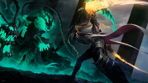 Lucian vs Thresh League of Legends Fan-Art