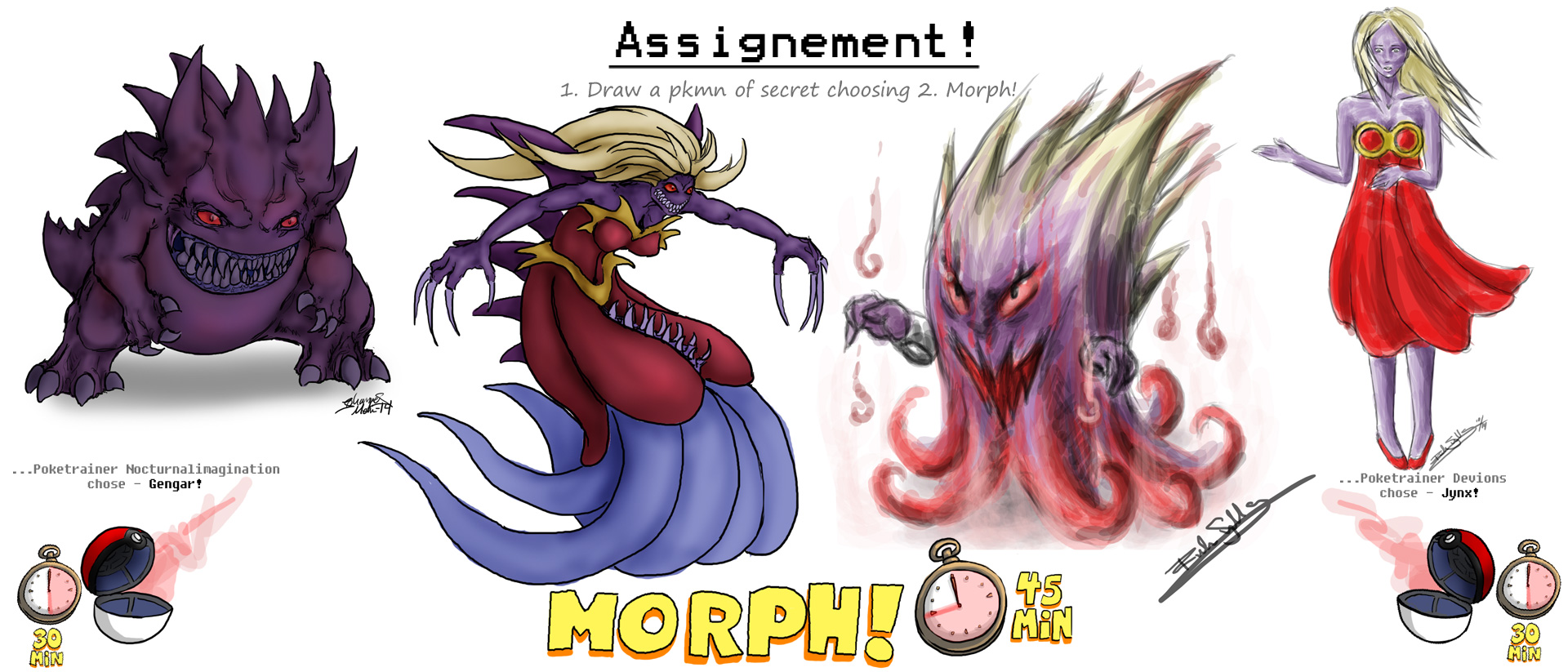 Pokemorph - 8 - Gengar vs Jynx by Nocturnalimagination on DeviantArt