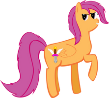 Adult Scootaloo Concept Vector