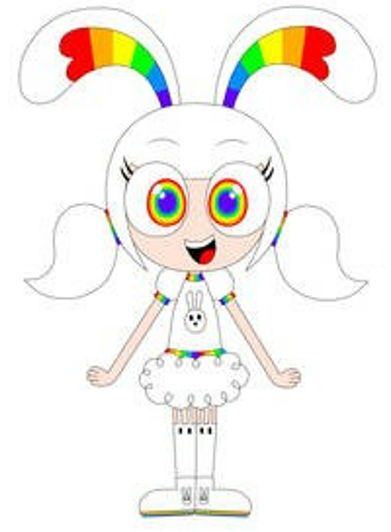 Rainbow Rabbit Deviantart RainbowBunnyArt by Itisrelaxing on DeviantArt