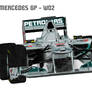 F1 Mercedes GP-W02 Coloured