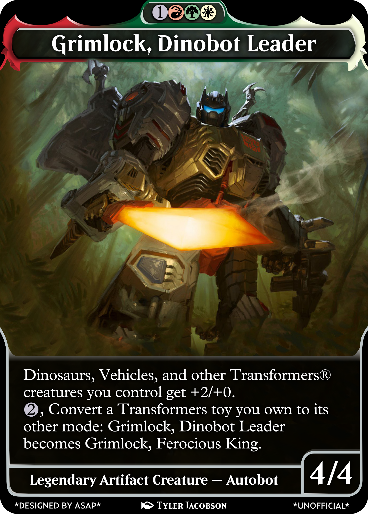 Grimlock, Dinobot Leader by ASAPproxies on DeviantArt Grimlock, Dinobot Leader by ASAPproxies on DeviantArt