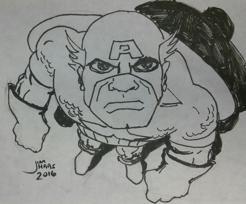 Grumpy Captain America by topjimcomics on DeviantArt