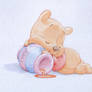 Baby Pooh watercolour