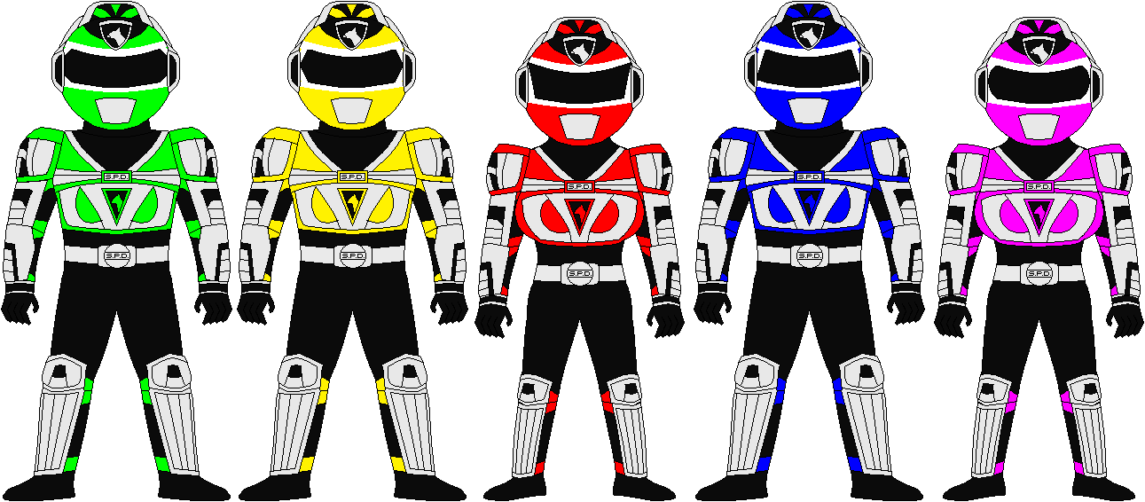 SPD A-Squad Rangers by LucasCubas on DeviantArt