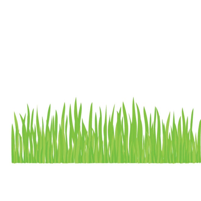 Simple green grass vector