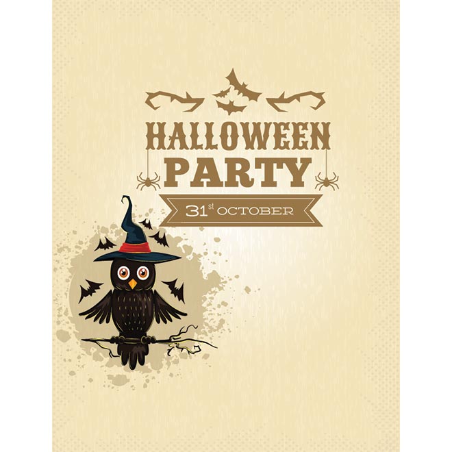 Free vector happy Halloween 31St october Poster