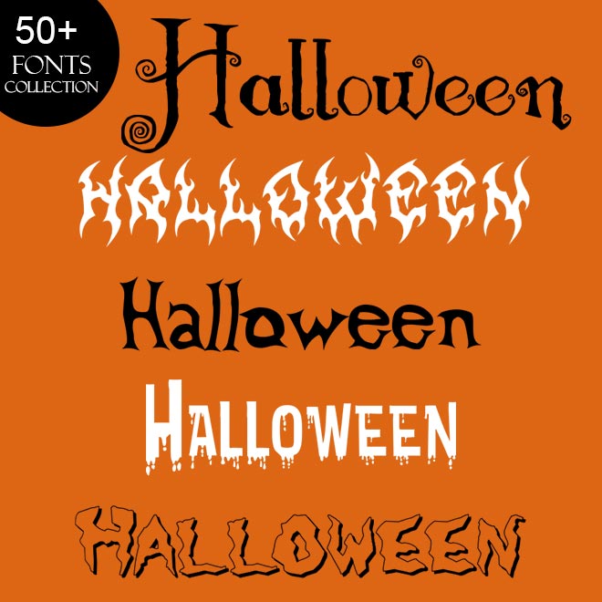 50+ Free Halloween Fonts by cgvector on DeviantArt