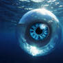 Looking out of a cavitation bubble.