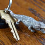 Alligator Keychain / Bottle Opener Metal 3d Print