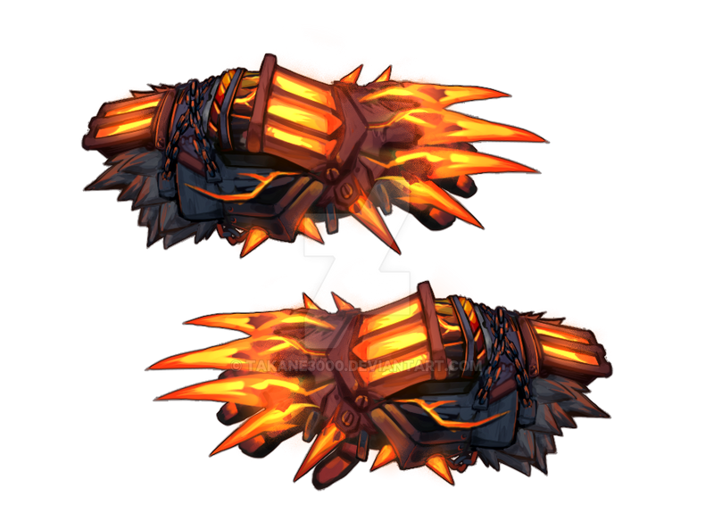 Weapon commission - Fire demon slayer claws by Takane3000 on DeviantArt