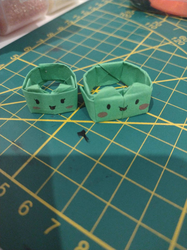Paper Frog Rings Frog rings:))) by maslo030 on DeviantArt
