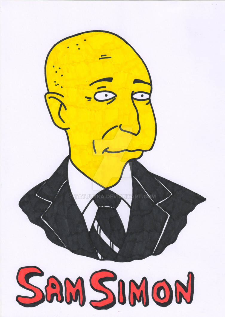 Sam Simon The Simpsons version 1955 2015 by tatjuska on DeviantArt
