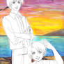 Arthur and little Alfred_Sunset color adventure