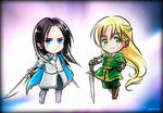 Chibi Ecthelion and Glorfindel(Birthday Present2) by EPH-SAN1634