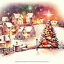 christmas winter town