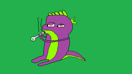 Spike Loves His Weed