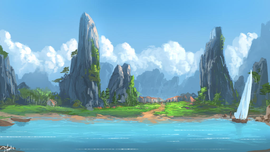 Riverside Village by TomTC on DeviantArt