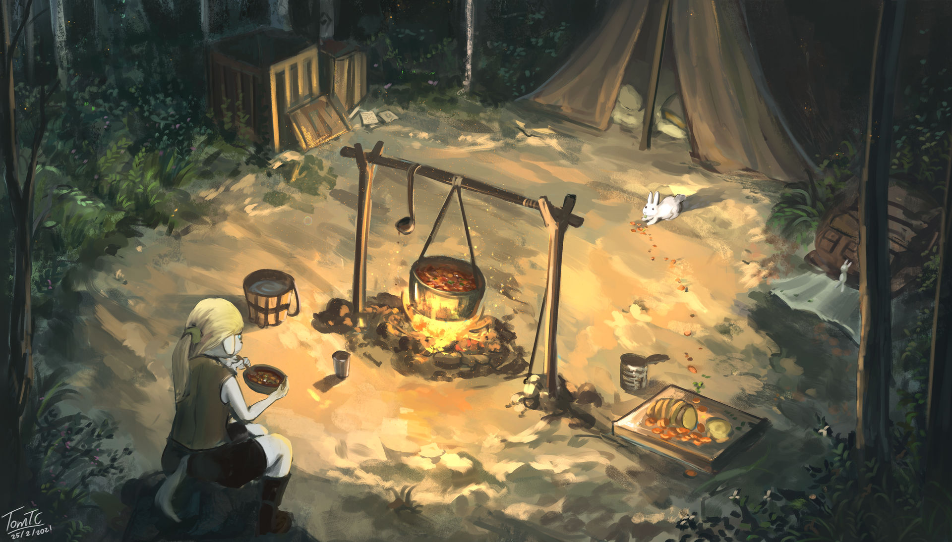 Me, my stew and a rascal by TomTC on DeviantArt