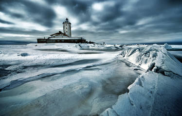 Frozen lighthouse