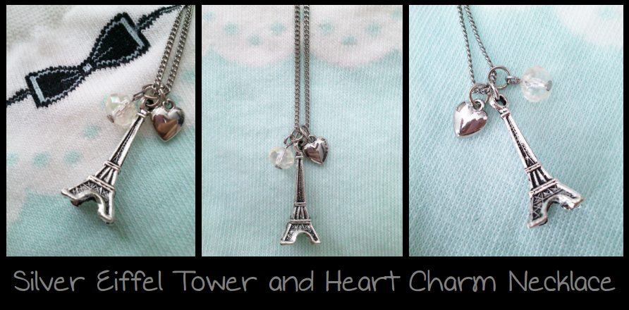 Silver Eiffel Tower Necklace