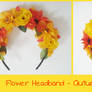Flower Headband - Autumn Arabesque