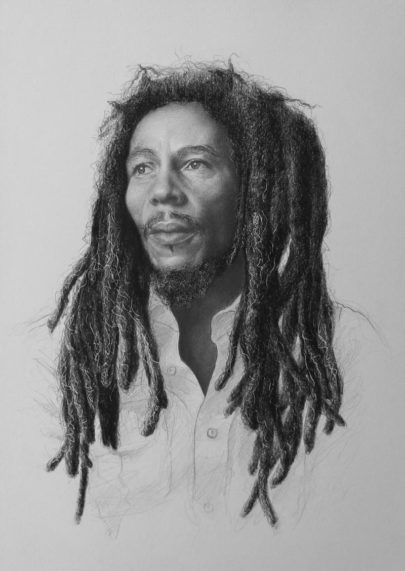 2015 'Bob Marley' - pencil on paper