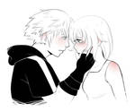 Riku x Namine by AnuchasArt