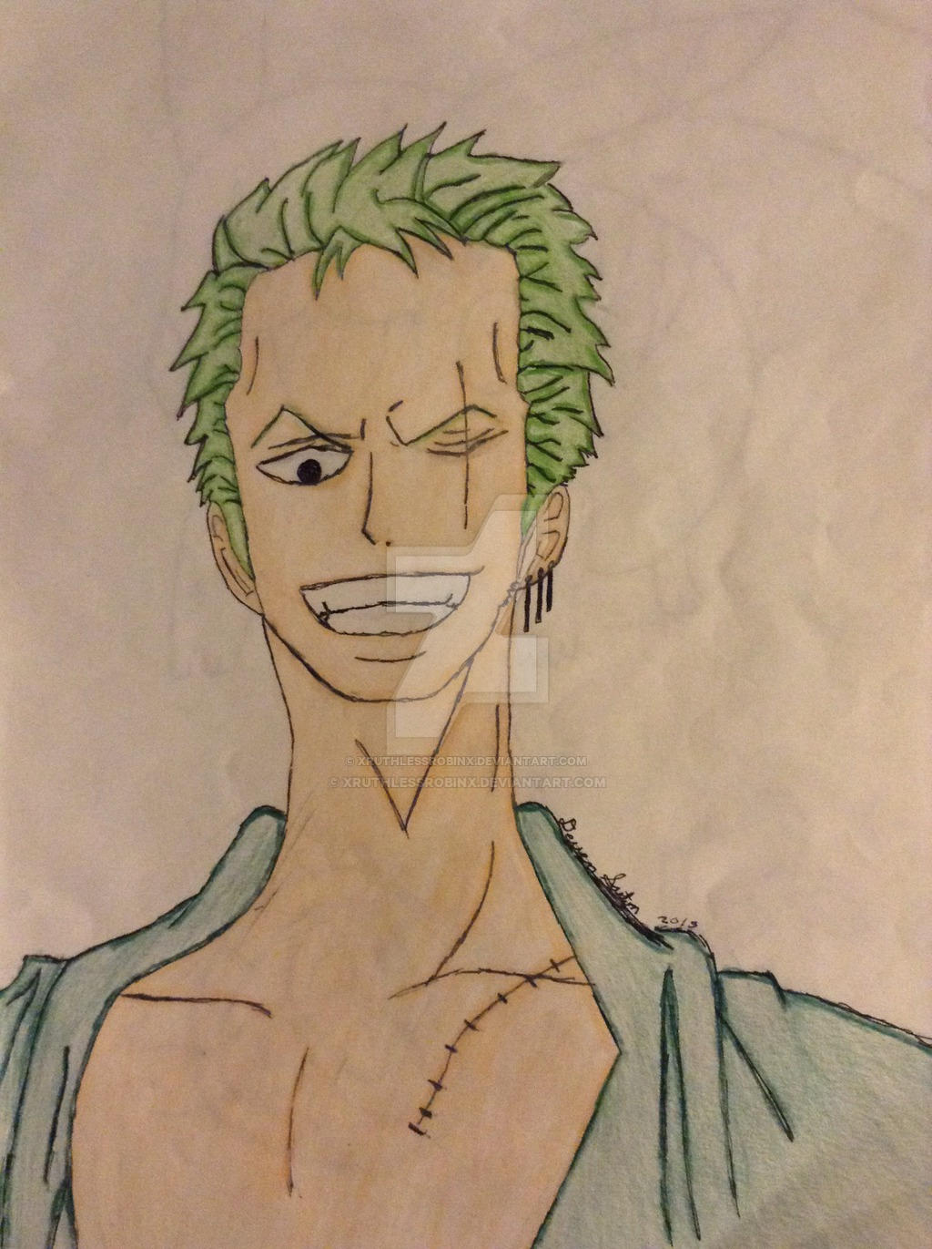 Zoro (scar) by xruthlessrobinx on DeviantArt