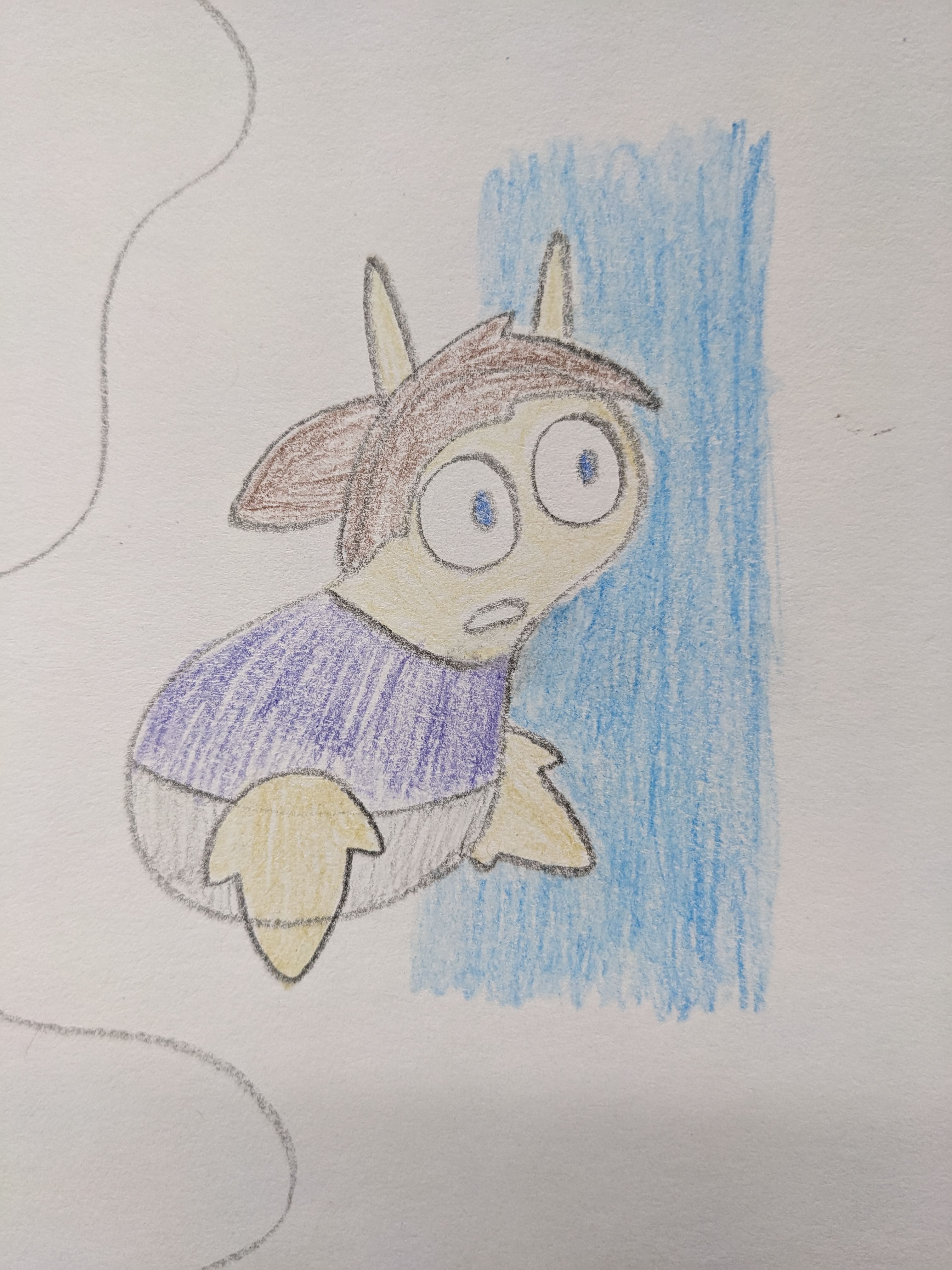 Colored pencil Odri sketch