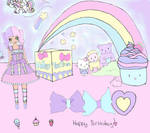 Pastel Happy Birthday by katykat883