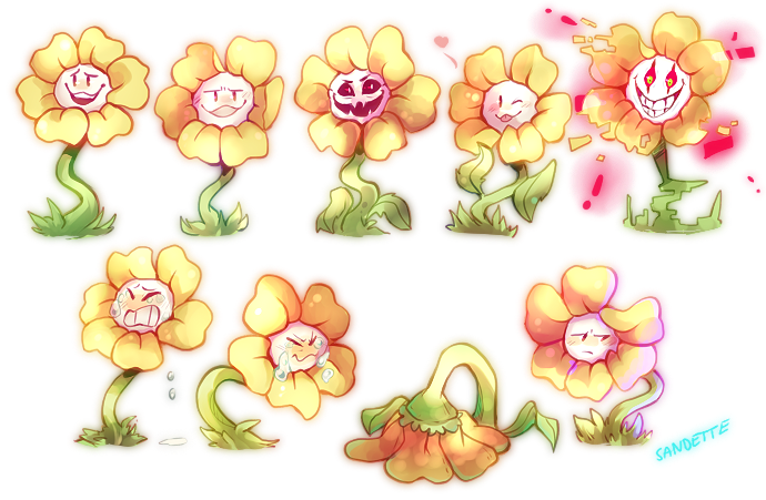 Flowey the Flower by Aidaita on DeviantArt