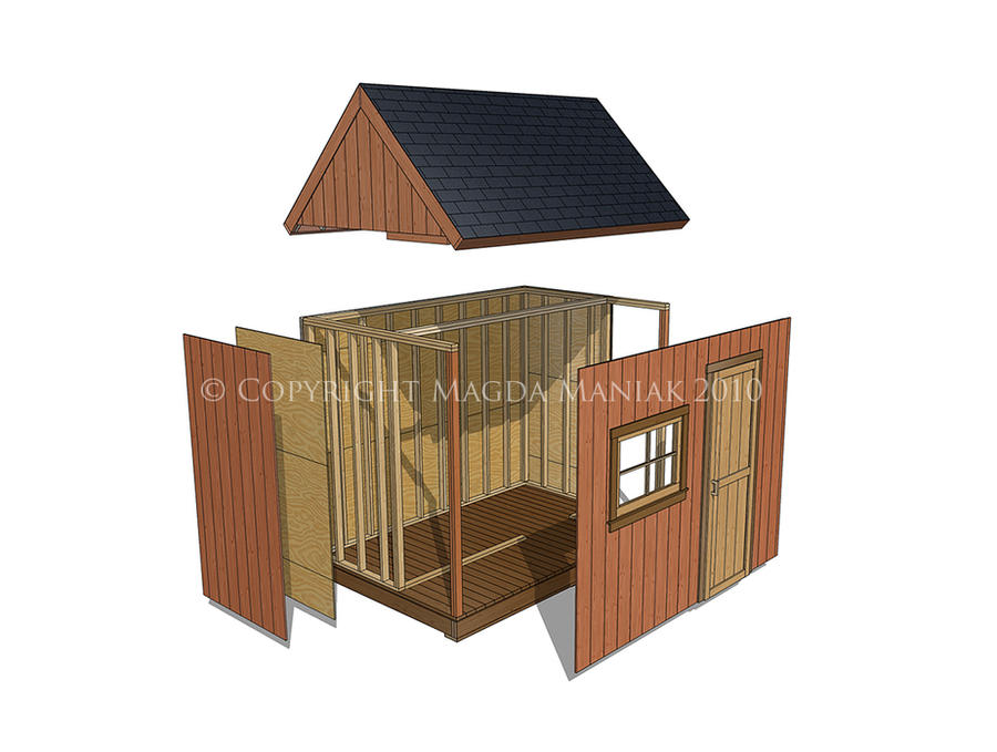 Shed Exploded View Shed Walls Exploded View by thereRnostars on DeviantArt