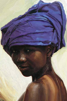 Woman with Blue Turban